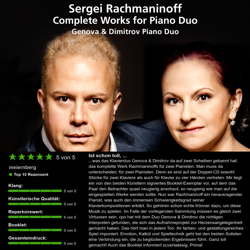 The first review on RachmaninoffComplete by jpc Top 10 Reviewer Meiernberg (5 of 5 Stars)